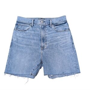 Abercrombie & Fitch Light Wash Cutoff Jean Shorts Denim Stretch Size 4